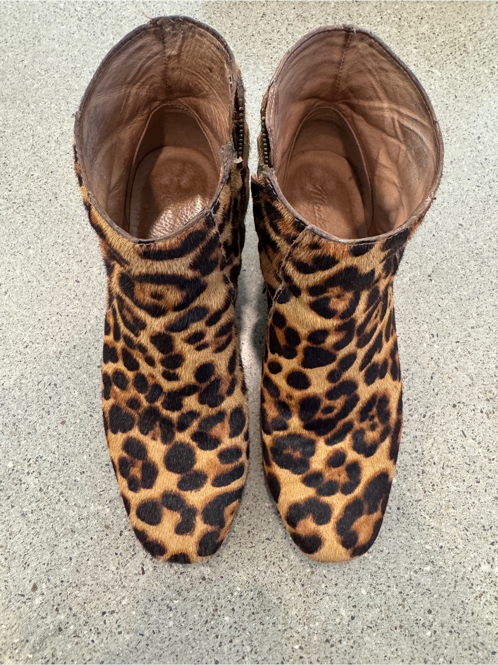 Madewell Leopard Print Ankle Boots
